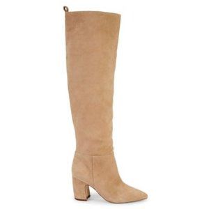 Suede Knee-High Boots